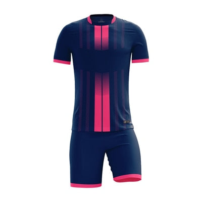 Soccer Jersey Set 2019 Adult Football Jersey Tracksuit Men Kids Soccer Training Suit Short Football Sport Kit Uniform Print